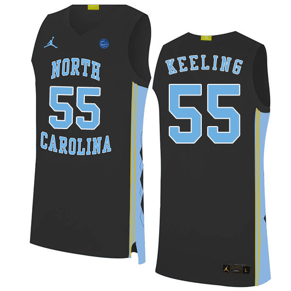 2020 Men #55 Christian Keeling North Carolina Tar Heels College Basketball Jerseys Sale-Black